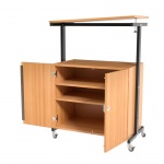 Projektionswagen, 106 cm hoch, 82x45 cm (BxT), 1 Unterschrank, 